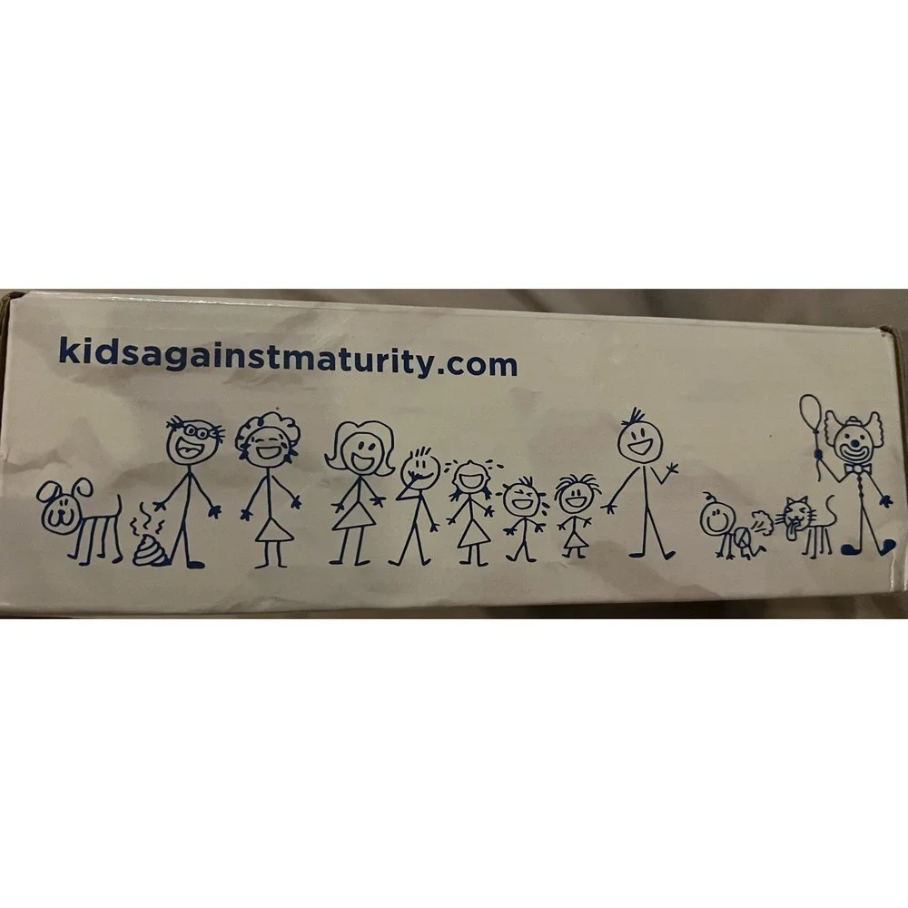 Kids Against Maturity‎ Core Game & Expansion Packs Blue Box Card Game Sealed